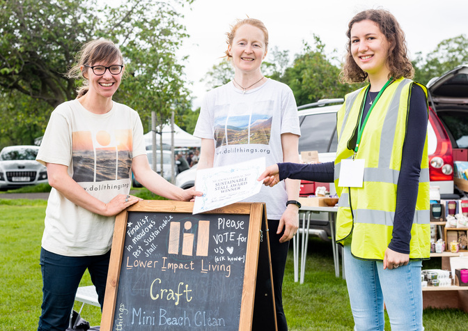 Sustainable Stall Award winners 'Lil' at the Meadows Festival 2019