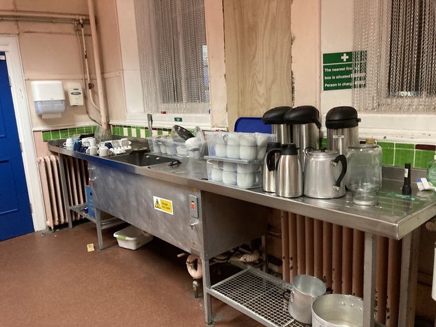 Existing space we wish to develop as a teaching kitchen