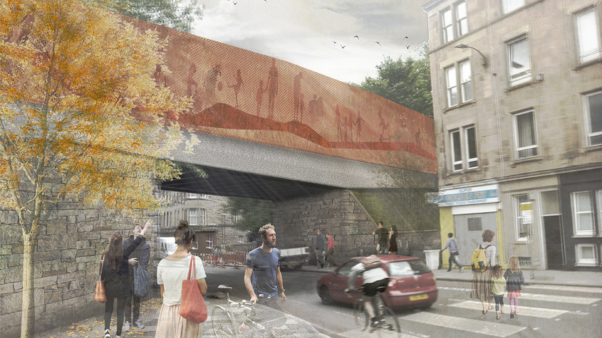 Dalry Road Bridge Crossing Visual 
